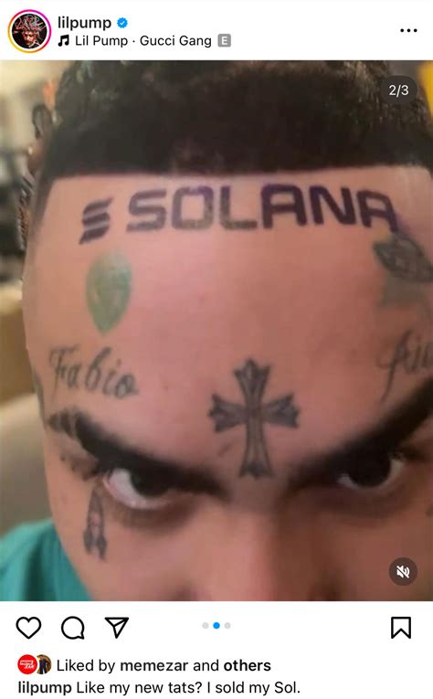 lil pump solana tattoo.